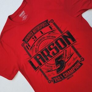 NASCAR Kyle Larson Sweat Determination Hard Work T-shirt Size M